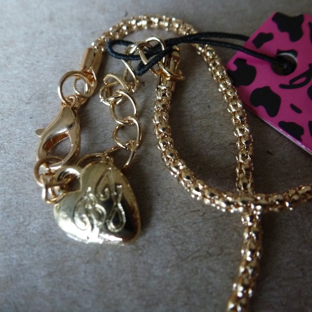 Betsey Johnson large rainbow or purplerhinestone enamel unicorn pendant necklace - Picture 6 of 7